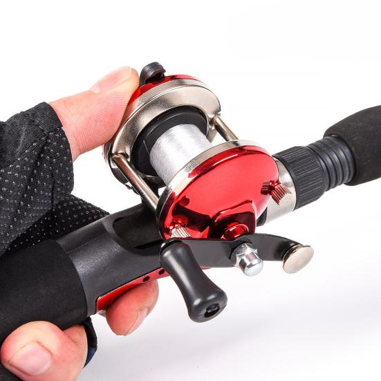 MUQZI спортивный аксессуар, уличный зимний карманный мини-лодочный спиннинг, колесо для зимней рыбалки, снасти с леской 50 м