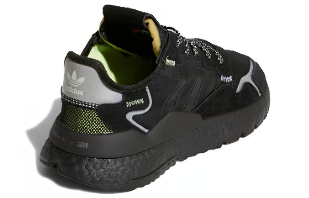 adidas Originals Nite Jogger J Низкие Детские Lifestyle Кроссовки Черные Подростковые EE6489