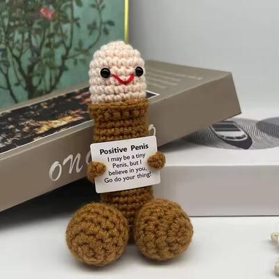 Маринованные Огурчики для Эмоциональной Поддержки Ручной Работы Мини Забавный Огурец Подарок Милые Рукодельные Украшения Вязание Крючком Вязание Крючком Кукла Рождественский Подарок