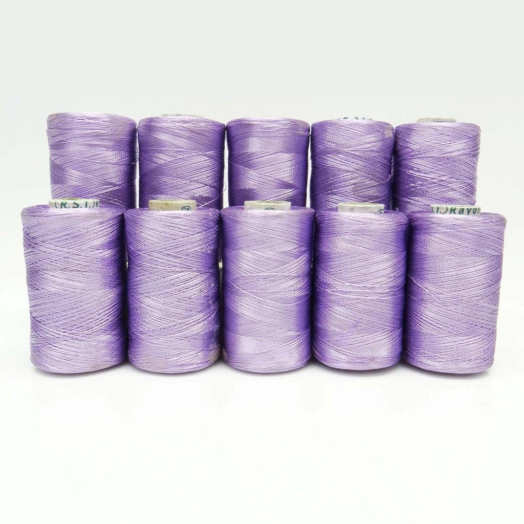 Aqua Blue Spool Оверлочная ручная машина Полиэстеровые конусы Serger 400 Mtr