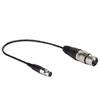 XLR Mini 3-Pin Female To XLR 3-Pin Female Audio Cable with Zinc Alloy Case and Copper Wire Shield