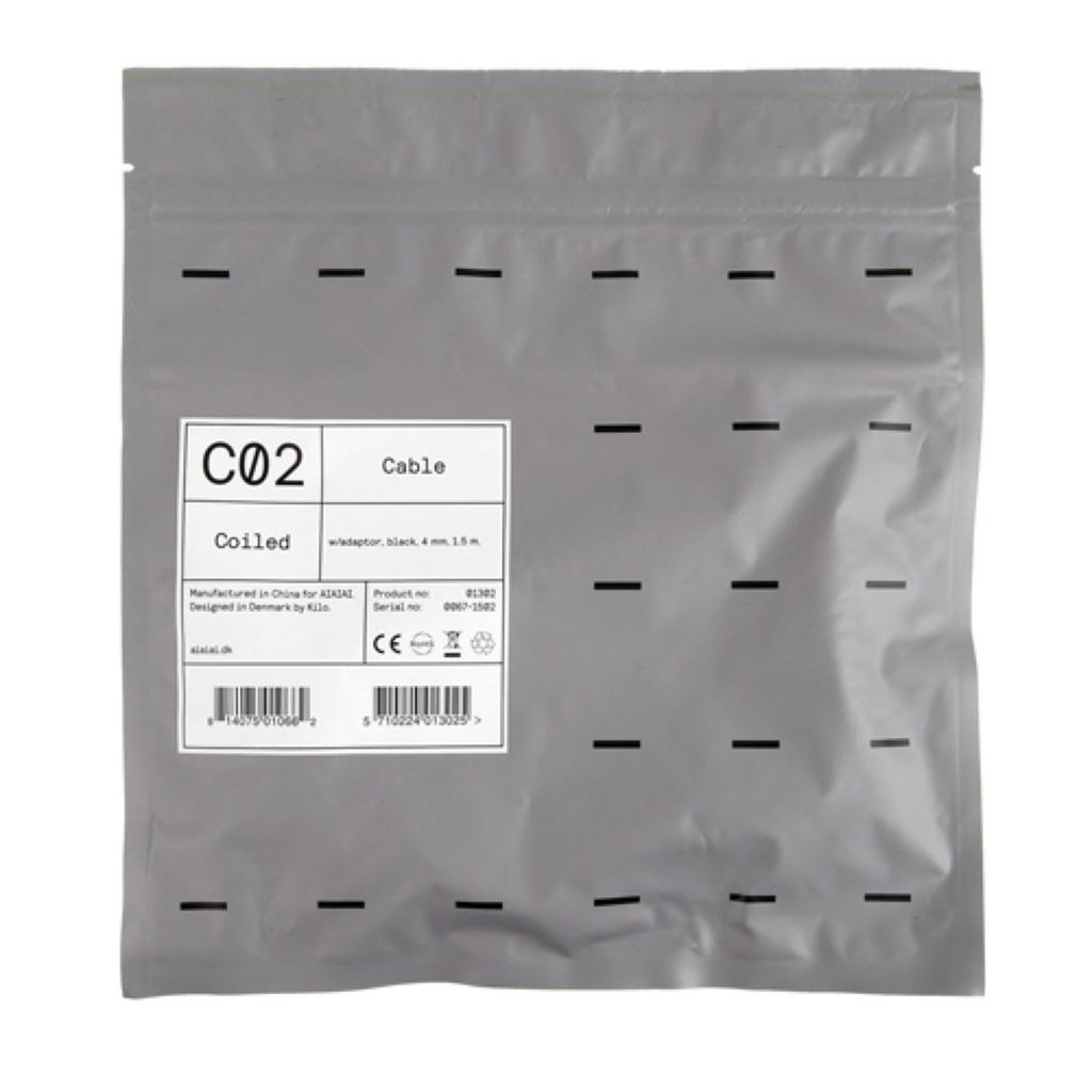 AIAIAI C02 Coiled Coiled Cable for 01302 AIAIAI W/adaptor TMA-2 1.5m