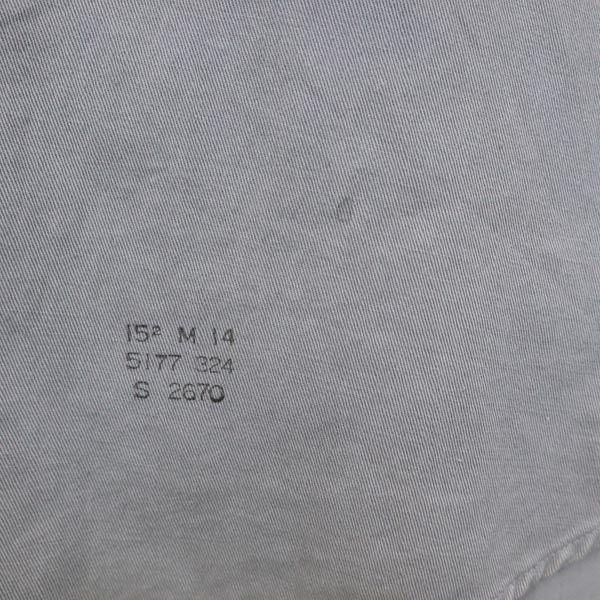 BIG MAC 60-е годы винтажная вышивка логотипа Рубашка с длинным рукавом M серый Мужская Б/У