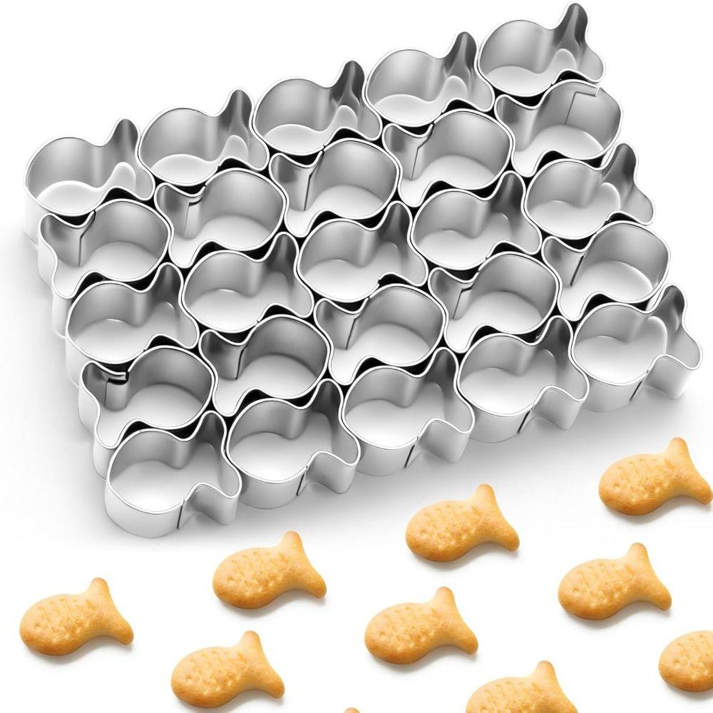 Stainless Steels Gold Fish Cracker Cutter Gold Fish Mini Gold Fish Shapes Mould  For Baking