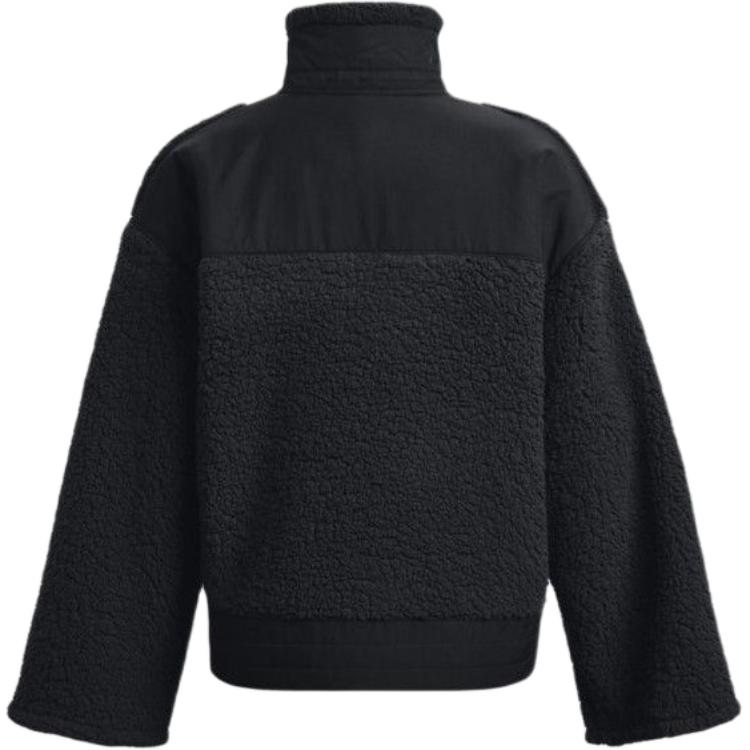 Under Armour Однотонная винтажная куртка с воротником-стойкой на молнии, женские куртки, черный цвет 1373659-001