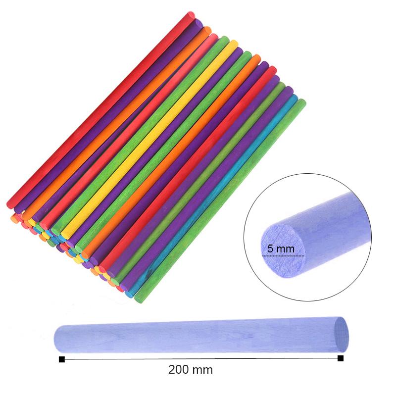 10/25/50/100 шт. круглые деревянные палочки, палочки для рукоделия, изготовление фруктового мороженого и изготовление моделей, игла для торта, сделай сам, прочная игла, строительная модель, деревообработка