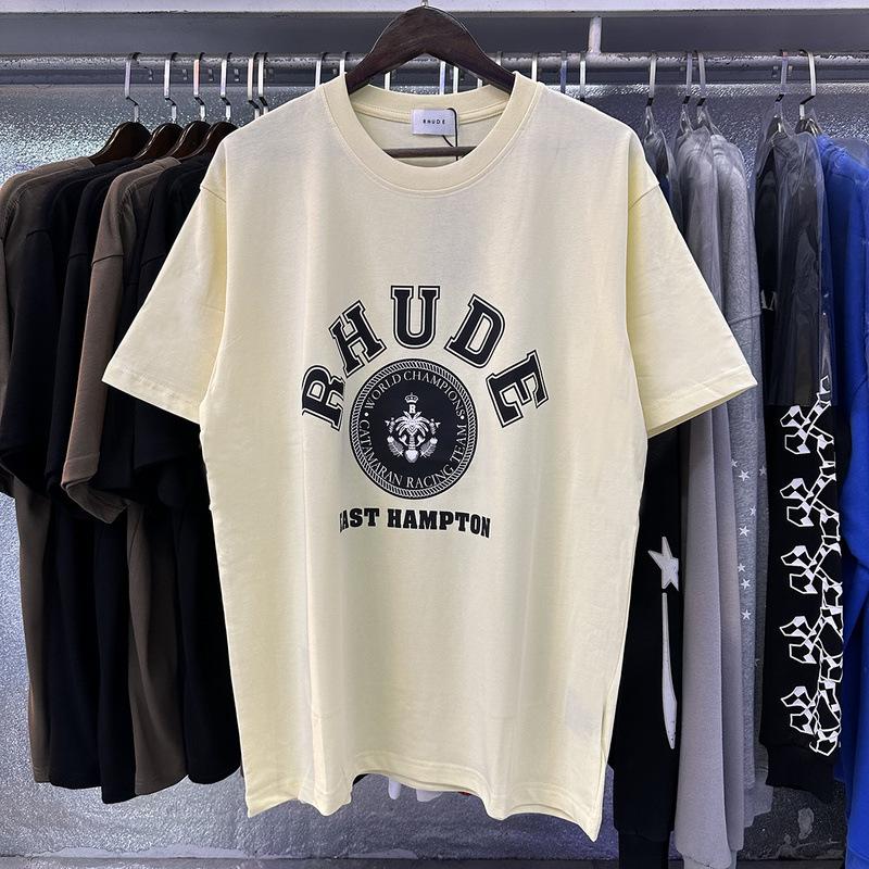 Summer new European and American trendy brand R unisex couple's loose pullover short-sleeve T-shirt, youth short-sleeve T-shirt