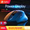 Inphic DR01 Bluetooth-мышь 2.4G+Bluetooth 5.0/4.0 беспроводная перезаряжаемая 1600 точек на дюйм бесшумная эргономичная мышь для iPad ноутбука настольного компьютера
