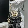 Women's Diamond Bag Elegant Evening Bag Fringed Backpack Light Luxury Crossbody Fashion