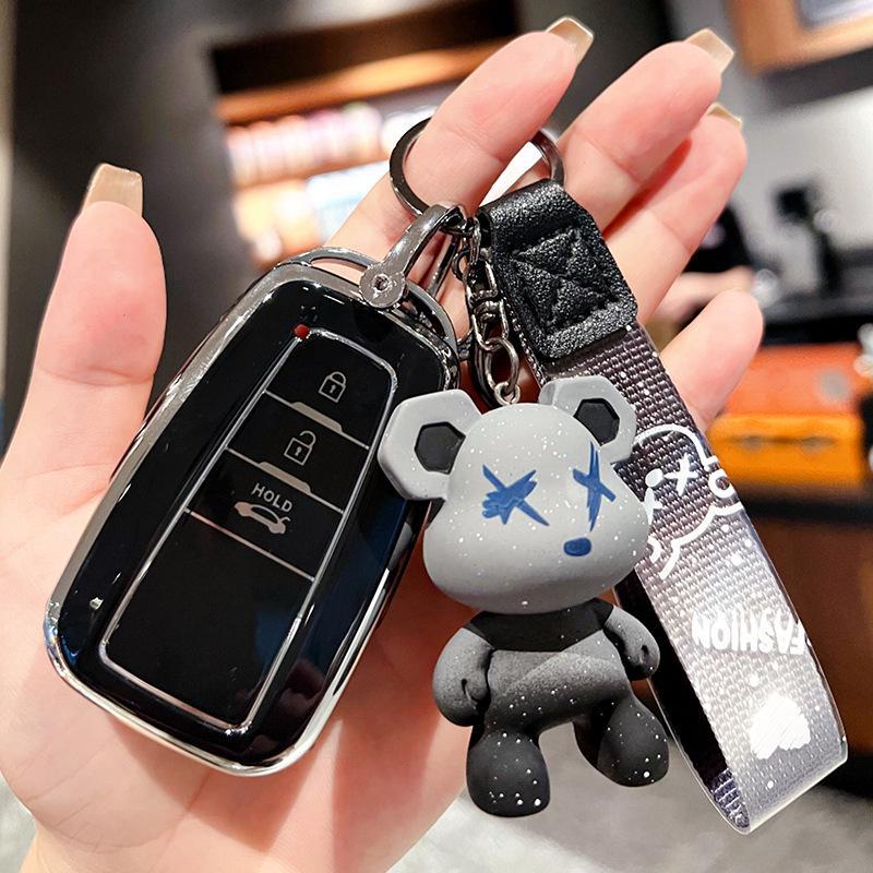 Чехол для автомобильного ключа Toyota для Camry, Corolla, Dragon, Hanlanda, Wildlander, Rongfang. Защитный чехол с пряжкой.