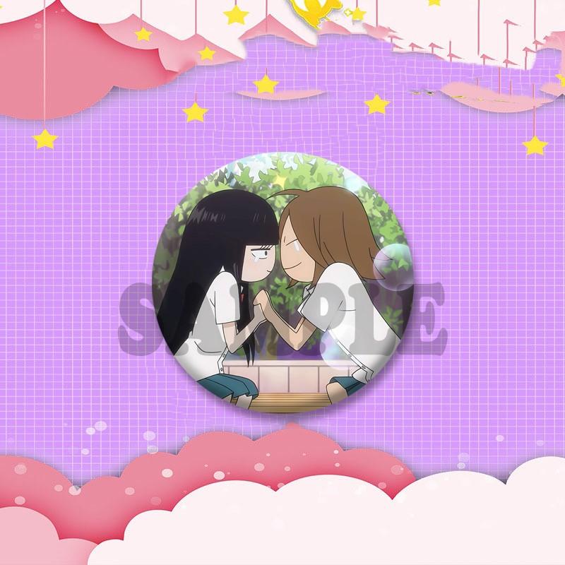 Cute Love Anime From Me To You Button Pins Sawako Kuronuma Shota Kazehaya Cartoon Badges Cosplay Brooch for Bag Hat Accessories