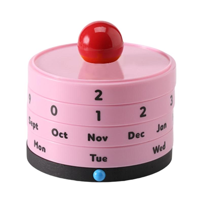 High Aesthetic Rotating Perpetuals Calendar Desk Accessories Ideal For Women Creative Homes Lover Creative Individuals