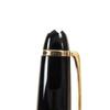 Great MONTBLANC fountain pen Meisterstck Classic white star Black gold 14K mens Used