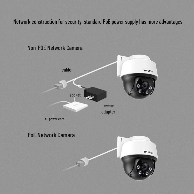 TP-LINK 8MP Full-Color PoE Outdoor Dome Camera CN plug (adapter included)