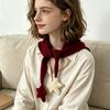 Korean Style Knitted Scarf Star Balls Neck Warmer Scarf New Knitted Shawl  Winter