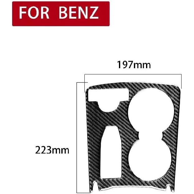 Накладка на рамку подстаканника центральной консоли из углеродного волокна для Mercedes-Benz C-Class W204 C180 C200 C250 Купе Спорт C300 C63 AMG