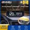 VJOYCAR S100 Обновленный GPS-датчик на солнечной батарее Беспроводной HUD-дисплей Цифровой спидометр Одометр км/ч миль/ч Часы для всех автомобилей
