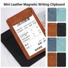 Leather Mini File Folder Portable Writing Pad High Quality Menu Covers  School Office
