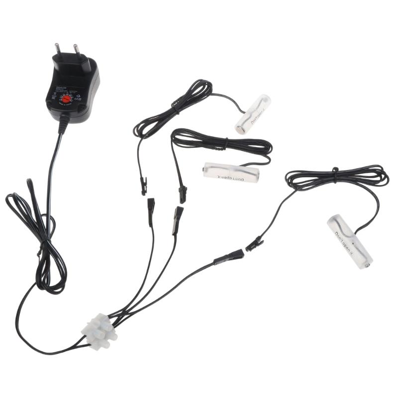 3in1 AC-DC 3V 4.5V 6V 9V AA Battery Eliminator Can Replace 2-8AA Batteries for Toy Flashlight for Door Lock Game