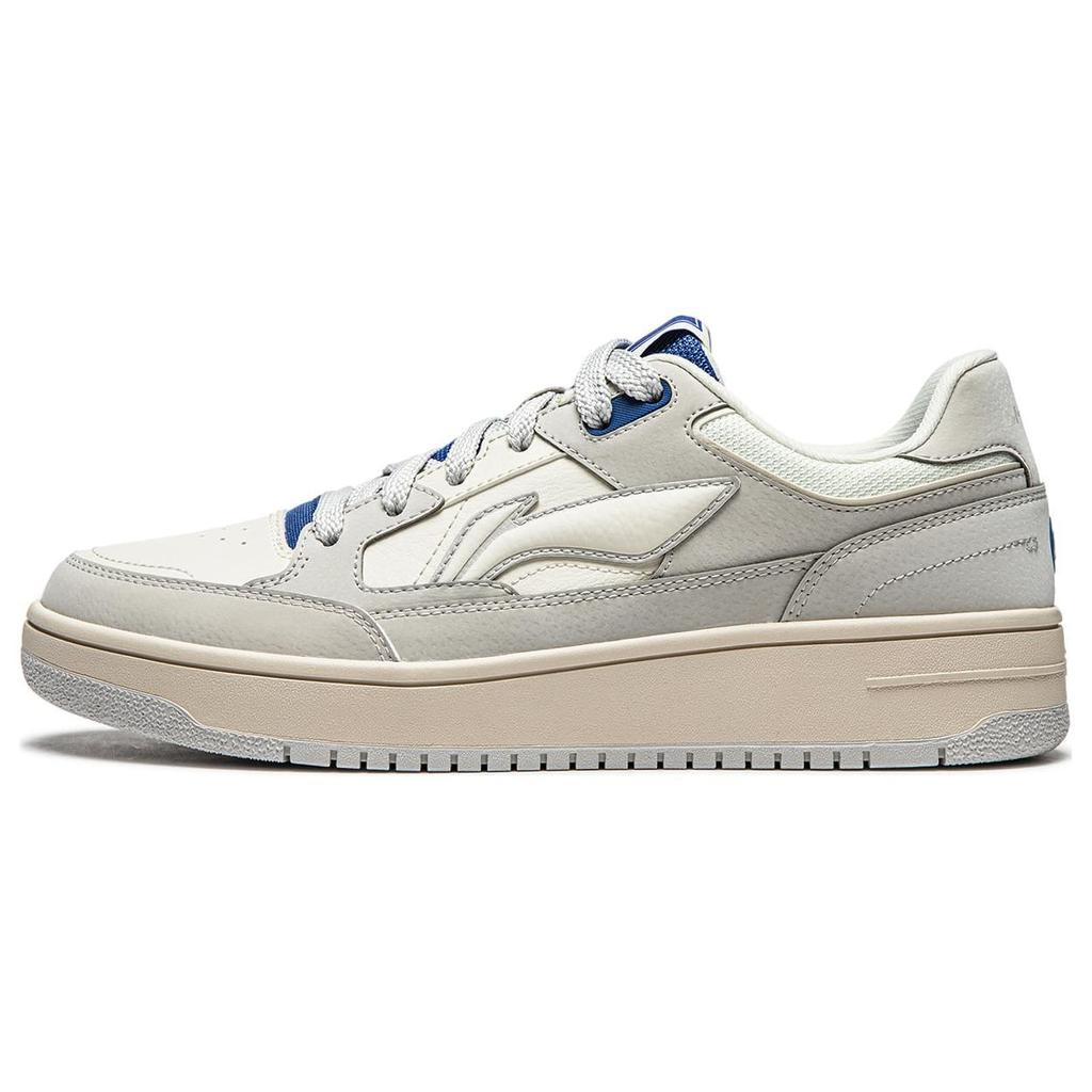 Мужские низкие скейтбордические кроссовки Li Ning Tianji Серый Белый AGCU095-4