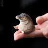 Милый миниатюрный крокодил для чайной церемонии, игрушка из смолы, ручной работы, крокодил-украшение, портативная статуэтка крокодила, для чайной церемонии, для игр в чайном доме, бутик.