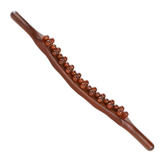 Wood Massage Roller Stick for Lymphatic Drainage Handheld Cellulite Massager for Neck Back Waist Leg Acupoint Stimulation Rod
