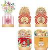 Wooden Stand Mini Desk Calendar Paper Craft Standing Desk Calendar Vase-Like Calendar  Office