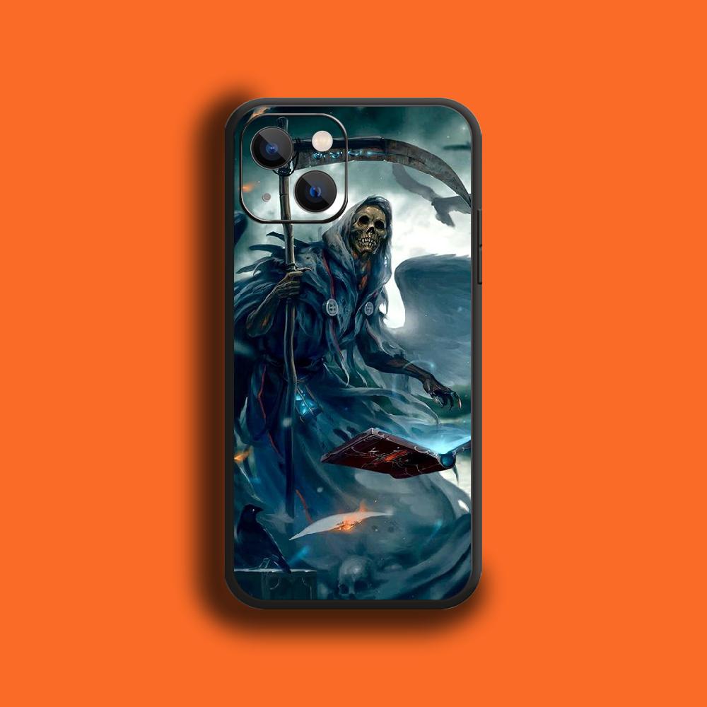 Чехол для телефона с изображением черепа и скелета ужасов для iPhone Samsung Galaxy Redmi Xiaomi Oppo OnePlus Note SA 7 8 9 10 11 12 13 14 20 21 22 23 53 54 Pro Ultra