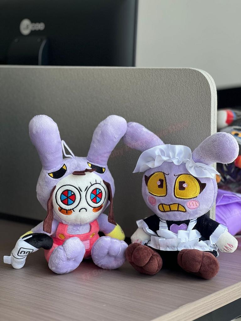 Jax Plush Digital Doll Circus Maid Magical Rabbit Clown Plush Dolls Periphery Stuffed Doll Home Decor Party Favor Birthday Gift