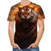 3D Printed Summer Short Sleeve Round Neck T Shirt for Men Top