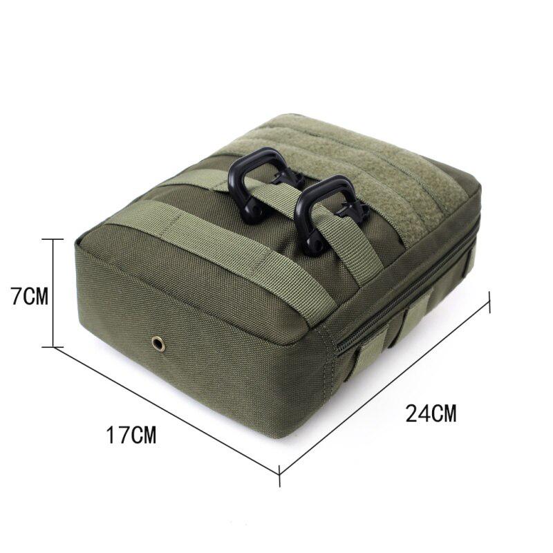 Outdoor EDC Molle Tactical Pouch Bag First Aid Kit Bag Wear-resistant Waist Pack Travel Camping Hiking Climbing Storage Bags