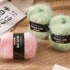 Long Haired Hand-Knitted Yarn Soft Fluffy Knitting Yarn Alpaca Mohair Yarn  DIY Handicrafts