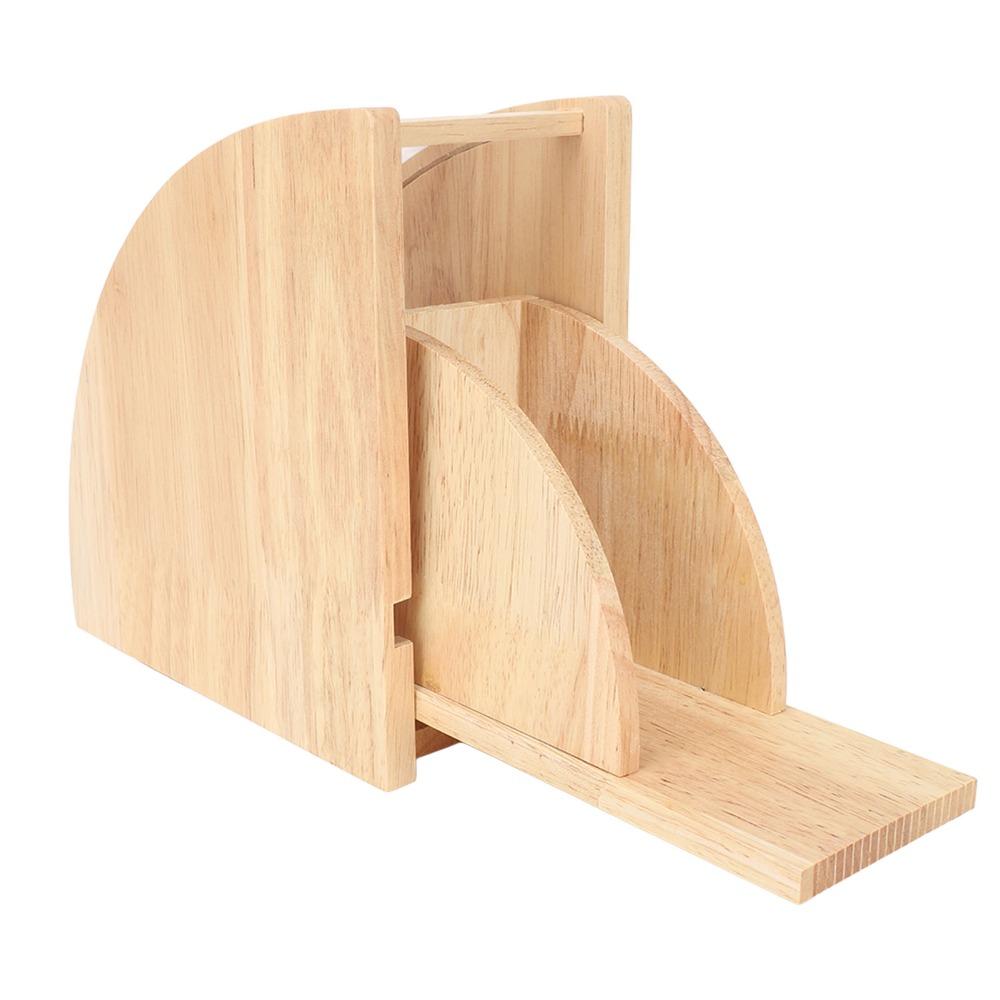 Fan Shaped Coffee Filter Storage Rack Solid Wood Coffee Filter Organizer Kitchen Organization