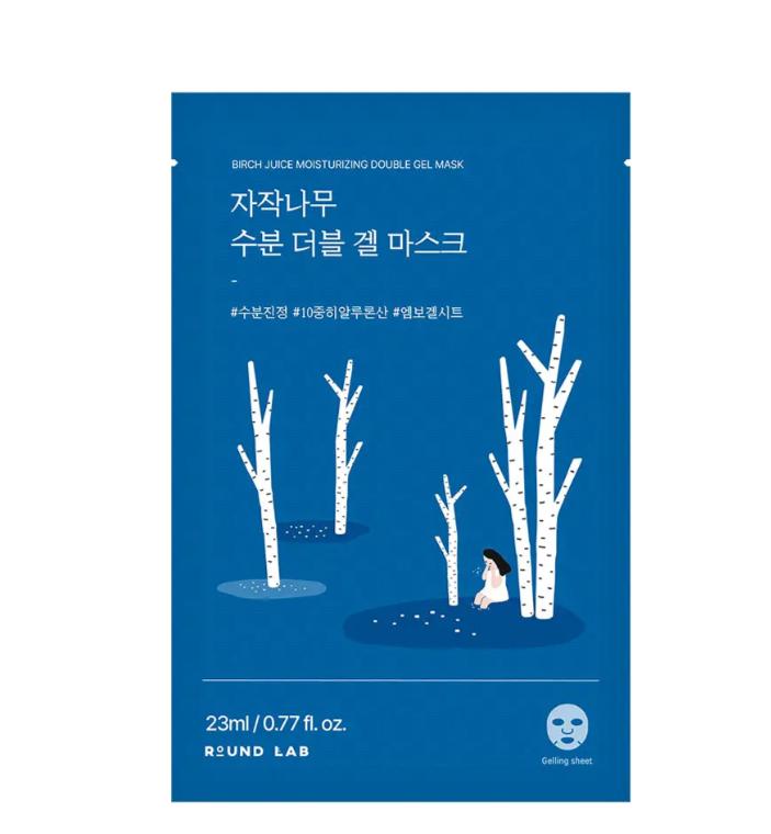 ROUND LAB Увлажняющая двойная гелевая маска с березовым соком