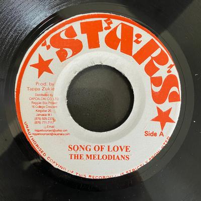 7-дюймовая пластинка MELODIANS - Song Of Love none Звезды Ямайка Регги, Ска и Даб Б/У
