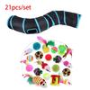 Rainbow Cat Tunnel Collapsible Pet Play Tube Interactive Hide And Seek Toy For Kitten Puppy Puzzle Exercise Agility Outdoor