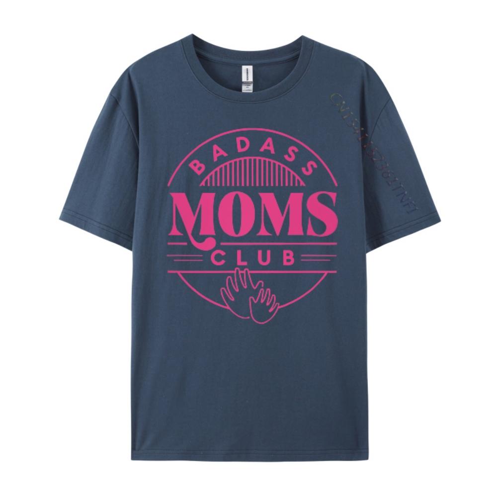 Badass Moms Club Badass Mom Raglan Pink Graphic Tees Camisetas De Hombre