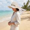 Colorful Weave Hat Wide Brim Women's Sun Hat Fashion Bow Straw Hat  Travel