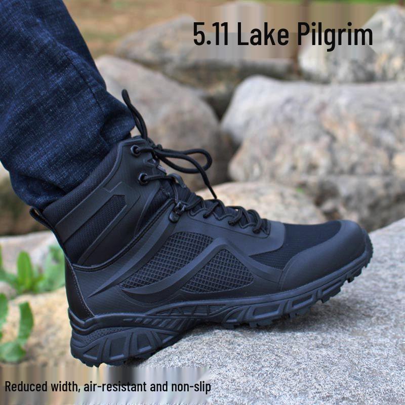 2024 Мужские десантные боевые ботинки: Амортизирующая, дышащая тактическая тренировочная обувь на лето