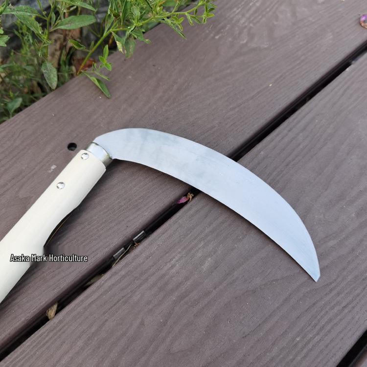 Серп для прополки и косьбы травы Jiusaoji из нержавеющей стали 195