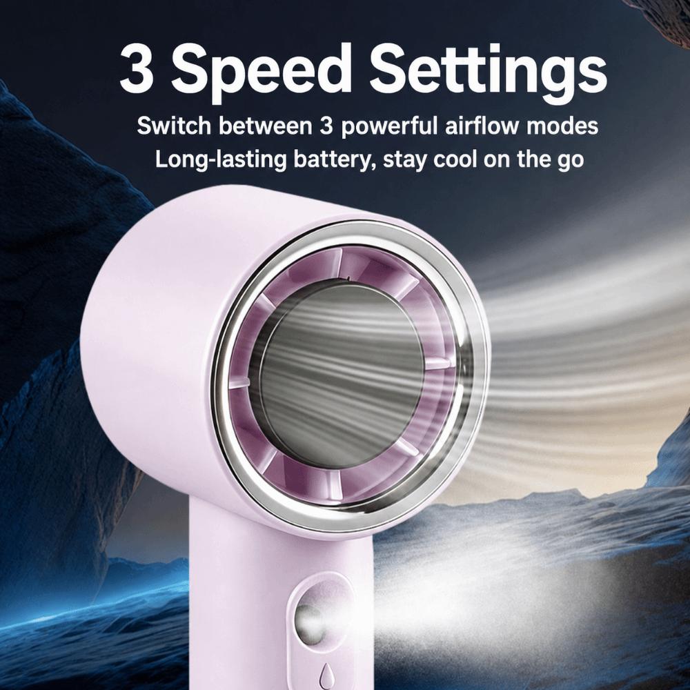 Rechargeable Misting Handheld Fan 3 Speed High-Speed Desktop Charging Fan  Summer Outdoor