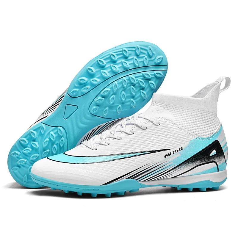 Новые мужские бутсы Футбольные кроссовки Спортивные Матчевые Футзальные Для зала Тренировочные Детские футбольные бутсы Высококачественные TF/FG Трава Голеностоп Горячие продажи