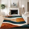 Большой Нескользящий Ковер с Абстрактным Рисунком, Плоское Плетение, Полиэфирное Волокно, Для Помещений, Спальня, Сад, Патио, Прихожая, Дом