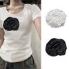 Fashion Large Flower Corsage Handmade Clothing Accessories New 3d Rose Flower Patch