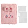 A5 Plush Cartoon Binder with 20 Photo Inner Sleeves Modern Practical Photo Album for Picture Cards Storage