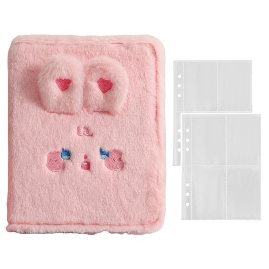 Плюшевая папка с героями мультфильмов А5 с 20 внутренними конвертами для фотографий, современный практичный фотоальбом для хранения карточек с картинками