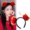 Cute Stuffed Dragon Head Shape Hair Hoop Women Spa Wash Face Makeup Headband for Photography New Year Hair Accessories