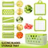 8 In 1 Multi-Functional Vegetable Cutter Household Potato Slicer Kitchen Radish Grater Slicer Kitchen Home Fruit Vegetable Tool