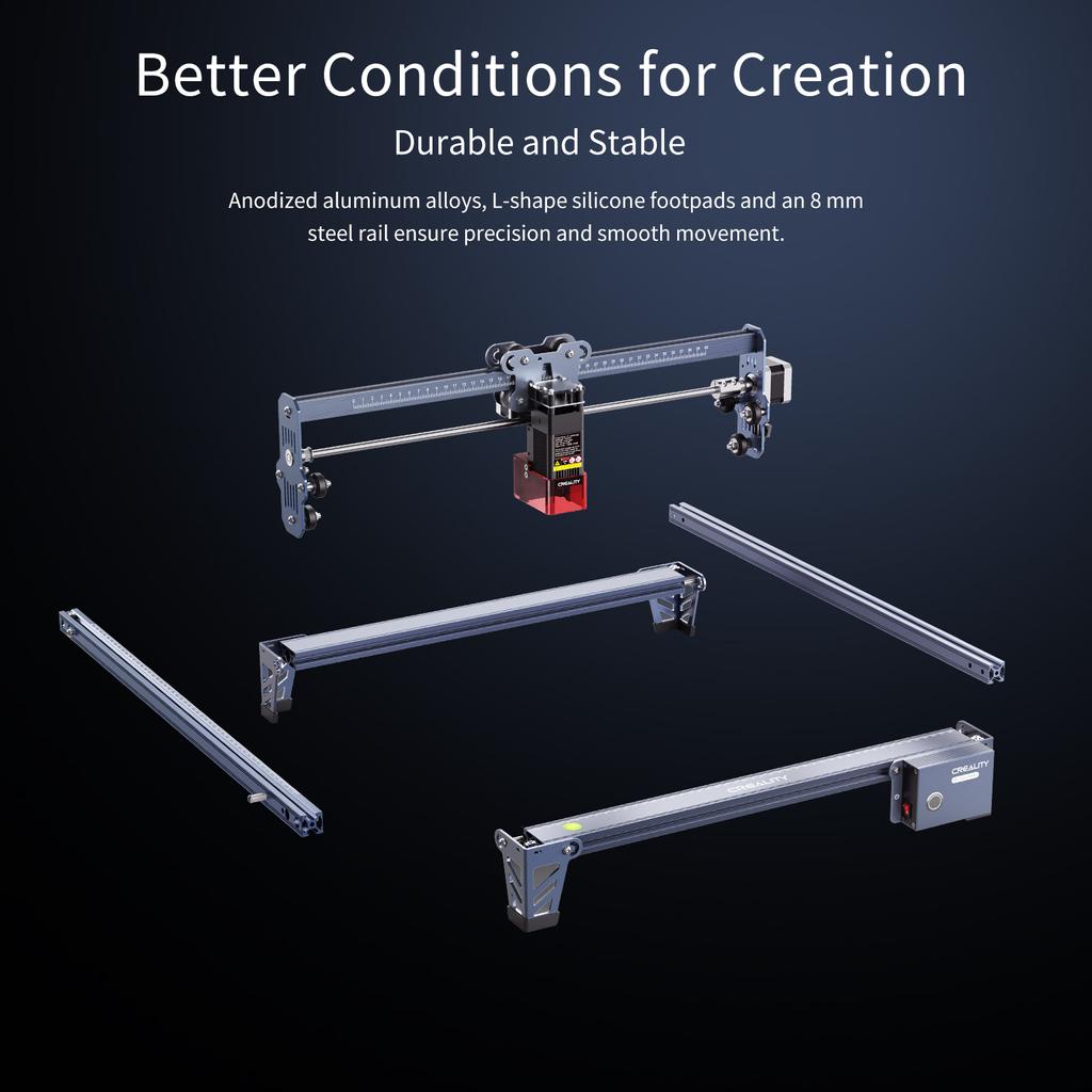 Orignal Creality CR-Laser Falcon Laser Engraver 10W Compression Spot Quick Focus Anodized Aluminum