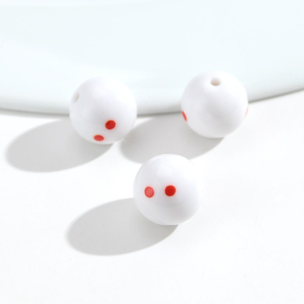 16mm Acrylic Billiard Ball Number Beads, Pool Ball Style Loose Spacer Beads for DIY Bracelet Necklace Jewelry Making Supplies